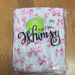 Classic Whimsy Pink Bow Print Robe